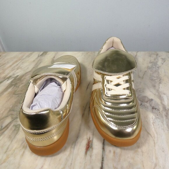 NiB Steve Madden Womens Madrid Gold Metalic Sneaker 9 - Picture 12 of 16